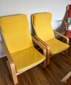 Unique IKEA Poang chairs