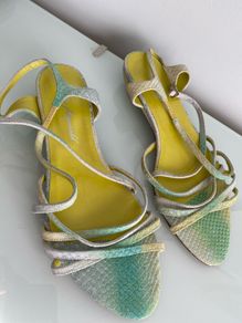 New Italian All Leather Sandals, Size 6