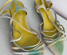 New Italian All Leather Sandals, Size 6