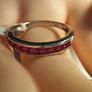 Petete Ruby Eternity/ Stacking Ring Image 2