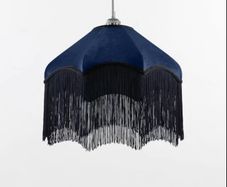 Lampshade velvet fringe lamp shade