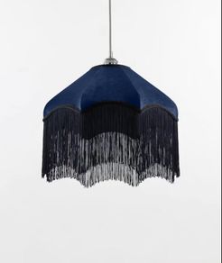 Lampshade velvet fringe lamp shade