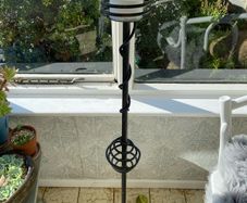 Wrought Iron Floor Candle Holder