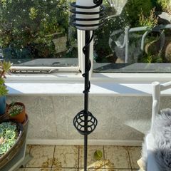 Wrought Iron Floor Candle Holder