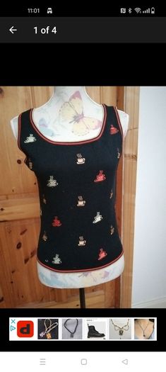 Ladies Peck and peck designer vintage quirky tea cup top.