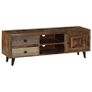 TV Cabinet 118x30x40 cm Solid Mango Wood Image 6