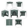 2x2m Popup Gazebo Marquee Party Tent Pavilion Green with 4 Sides Image 4