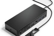 Dell D6000 Usb-C Triple Docking Station, Up To Three 4K Displays Via Usb-C, Uhd 5K, Usb 3.0, Gigabit Ethernet, 130-Watt Ac Adapter, Charges Up To 65W Laptop