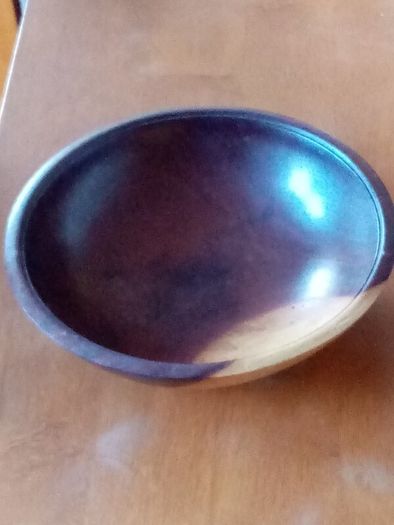 Wood turning bowl, display