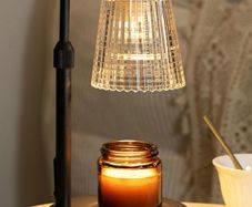 Candle Warmer Lamp with Timer, Birthday Gifts for Women Home Decor 24h Cycle Timer Dimmable Wax Melt Warmer with 2 Bulbs, Fall Decor for Home Living Room Halloween Decorations Gifts for Mom