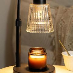 Candle Warmer Lamp with Timer, Birthday Gifts for Women Home Decor 24h Cycle Timer Dimmable Wax Melt Warmer with 2 Bulbs, Fall Decor for Home Living Room Halloween Decorations Gifts for Mom