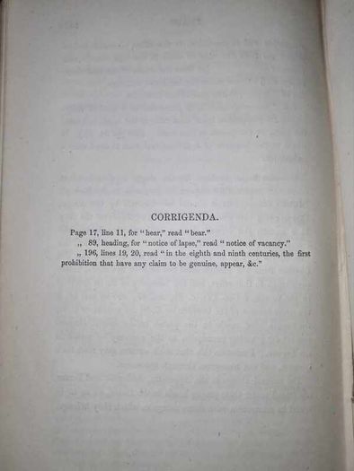 Rare 1861, Dublin: Hodges, Smith.  A Hand-Book of Ecclesiastical Law and Duty, for the Use of the Irish Clergy