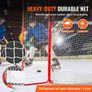 Hockey Goal with Backstop and Targets Street Outdoor Steel Hockey Net 182.9 cm Image 4