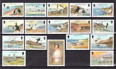 1983 Isle of Man Birds Definitive Stamps Mint Never Hinged (MNH)