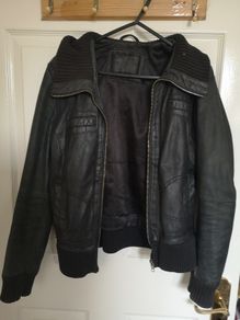 Bershka Leather Jacket (Size Small)
