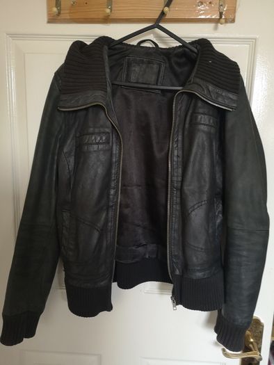 Bershka Leather Jacket (Size Small)