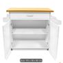 White Kitchen Trolley Image 2