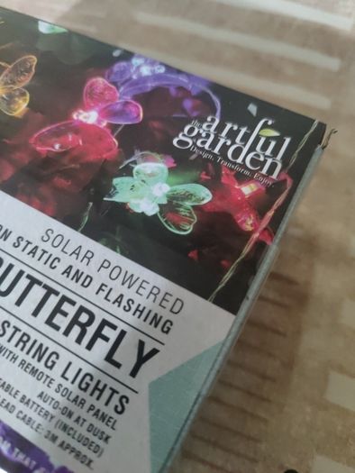 solar led butterfly string light