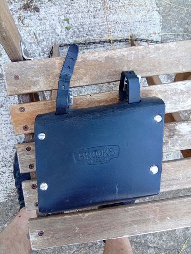 leather motorcycle/bicycle bag
