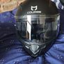 pair of helmets, one full face one open face Image 3