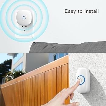 NEW SALE | Wireless Doorbell, Plug in Waterproof Battery Operated Cordless Electric Door Bells at 1,000 Feet Long Range Chimes Volume Adjustable 120 DB Loud for Deaf Easy Install for Home, School, Office