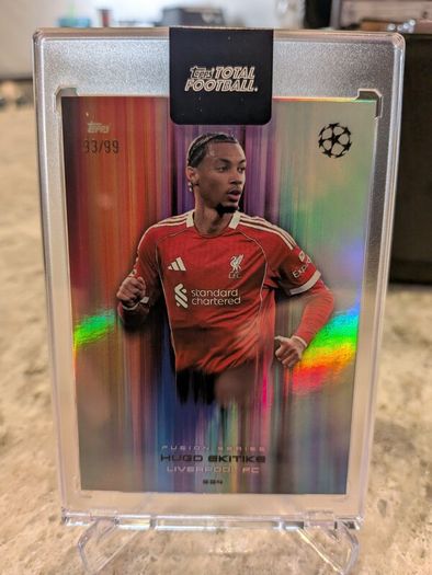 Hugo Ekitike Liverpool FC Topps Total Football Fusion /99