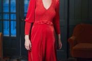 BNWT - Savida Ali Velvet Red Dress UK 10-12