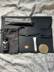 Emirates x Bvlgari travel set