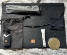 Emirates x Bvlgari travel set