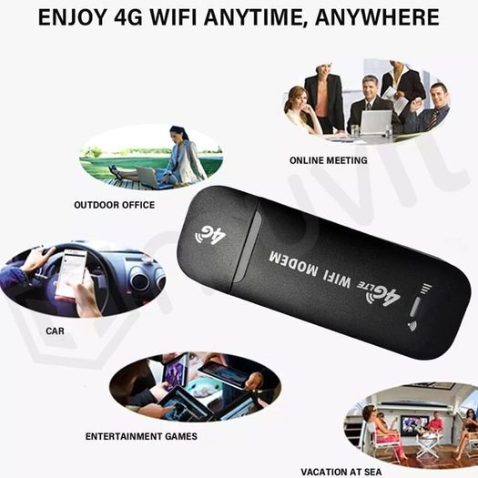 4G LTE Wireless USB Dongle Router 150Mbps High Speed Modem Stick 4G Sim Card Wireless Router Home Office Wireless WiFi Adapter