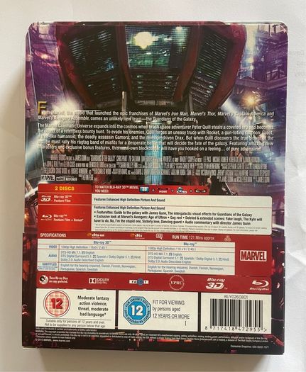 Guardians of the Galaxy blu ray & 3D steelbook