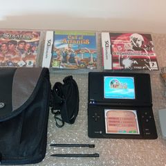 Nintendo Dsi In Black With Games And Official Carry Case