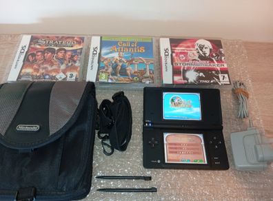 Nintendo Dsi In Black With Games And Official Carry Case