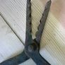 Old Irish blacksmith made thistle puller. Farm bygone Image 2