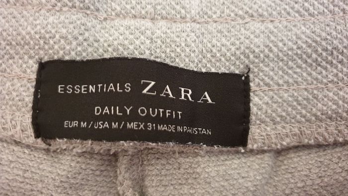zara grey shorts
