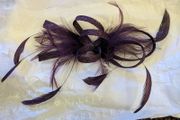 Purple fascinator