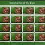 2002 Ireland Introduction of the Euro Currently Commemorative Stamps Sheetlet Plate 1B1B1B1B Mint Never Hinged (MNH) Image 5