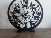 Pokemon Eevee Evolution Silhouette Scuplture 3D Printed Home Decoration