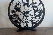 Pokemon Eevee Evolution Silhouette Scuplture 3D Printed Home Decoration