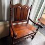 Antique table and 6 chairs Image 2