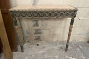 Attach to wall 2 legged old console good for over radiators