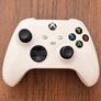 Xbox Series S with Xbox official Seagate 2TB game drive and two Xbox controllers Image 9