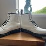 dr. martens white 8-eyelet boots size UK9 Image 4