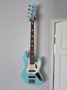 Harley Benton MV-5JB Daphne Blue Bass 5 string