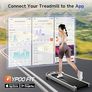 Walking Pad with Incline 3 in 1 Under Desk Treadmill for Home and Office 2.5 HP Walking Treadmill 300 Lbs Portable Incline treadmills with LED Display Remote Control & APP Image 5