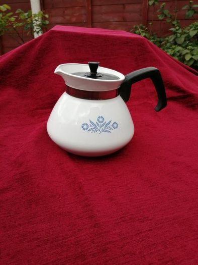 Vintage Corning Ware Coffeepot in Cornflower Blue