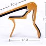 Acoustic Capo On Electric Guitar Aluminum Metal Trigger Image 3