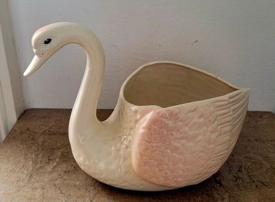 Vintage ceramic Swan planter