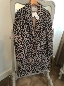 BNWT Fab Animal Print Coat size 10