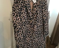 BNWT Fab Animal Print Coat size 10